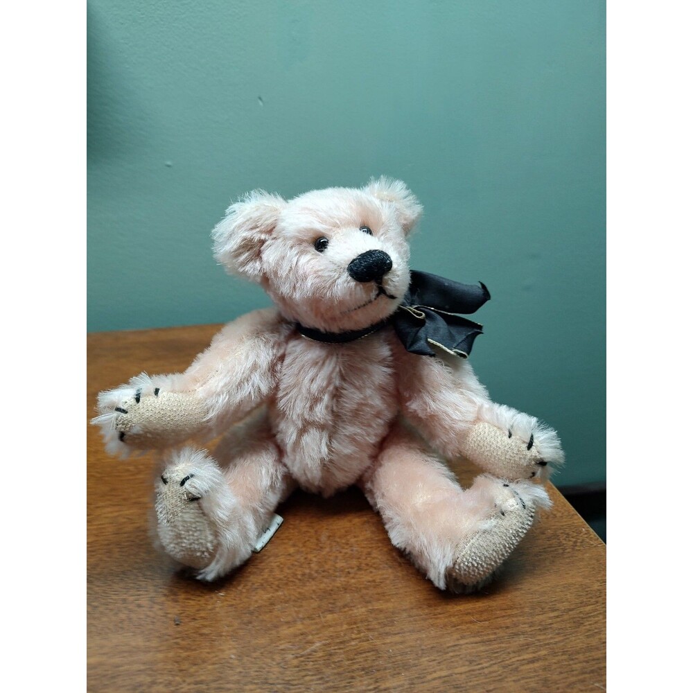 Vintage Artist Jolly 1993 by Vivian ? Pink Bear #15 of 200 fully Jointed 9" Tall